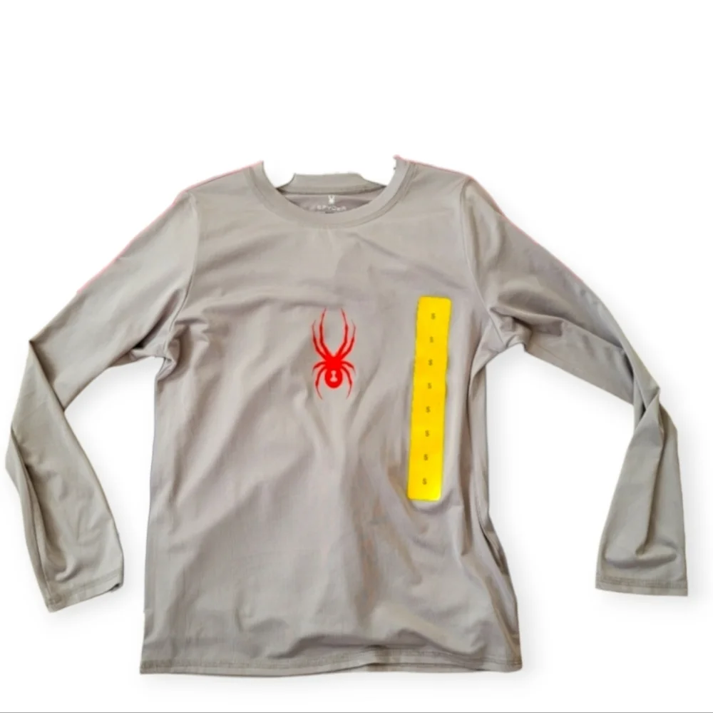 Spyder Boy's Size 7/8 Medium Swim Set Rash Guard Long Short Sleeves Trunks